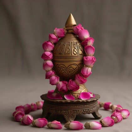 📿Desi Gulab Garland (Mala)📿 1' Feet (0.5'* 2 Side)
