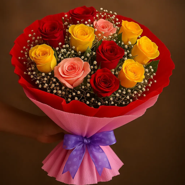 💐The Flower Bouquet 💐 with Paper wrap (approx 20 Flowers) - Image 21