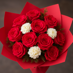 💐The Flower Bouquet 💐 with Paper wrap (approx 20 Flowers)