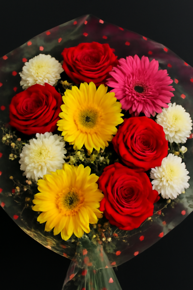 💐The Flower Bouquet 💐 with Poly wrap (approx 20 Flowers) - Image 3