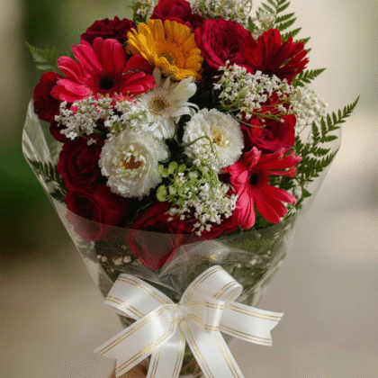 💐The Flower Bouquet 💐 with Poly wrap (approx 20 Flowers)